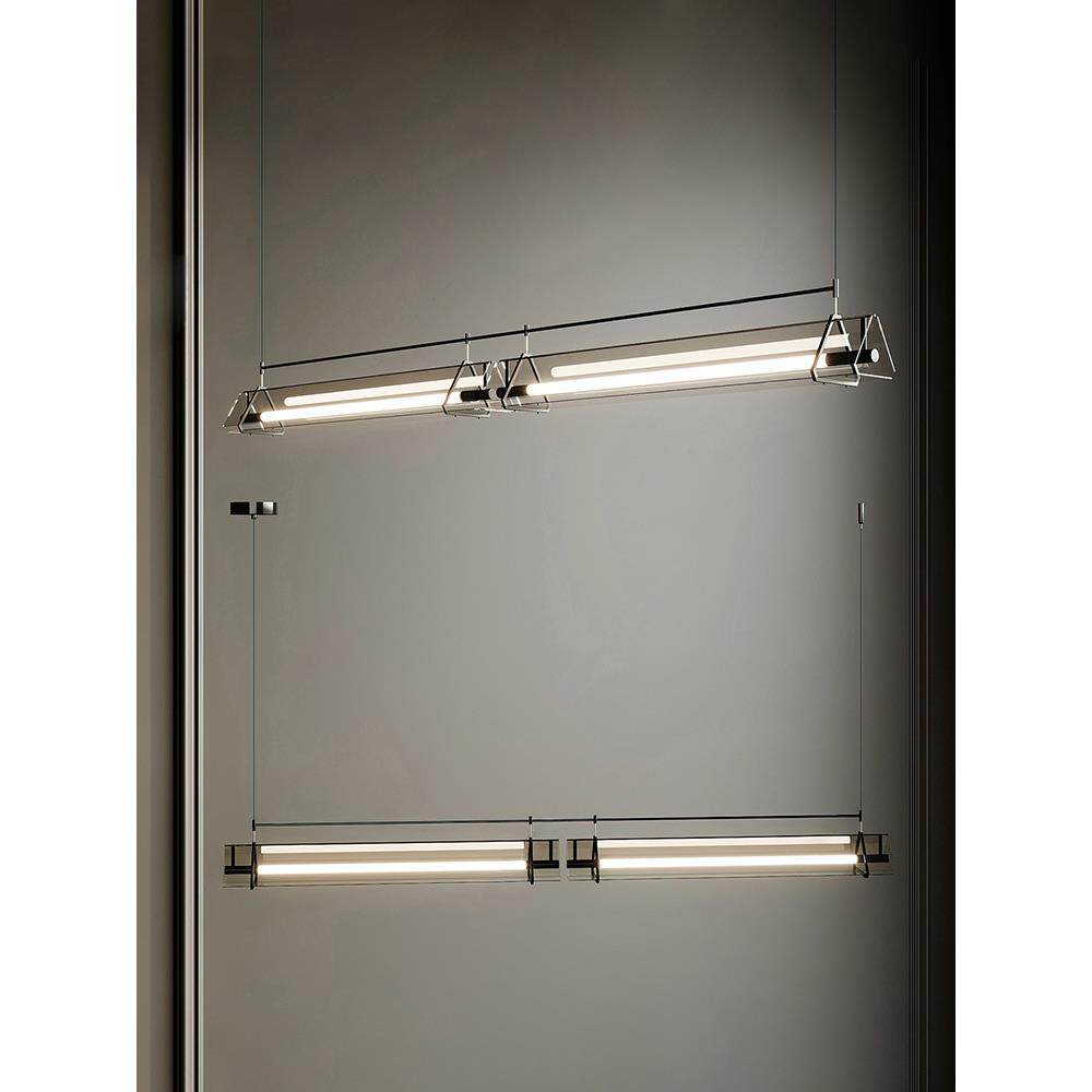 现代简约餐厅吊灯设计师创意吧台饭厅餐桌长条一字烟灰玻璃艺术灯