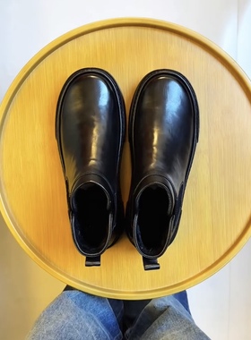 28312冬季新品男士纯皮休闲舒适男鞋时尚百搭潮流轻奢简约棉鞋