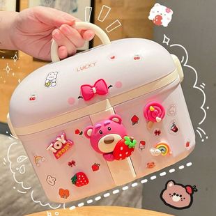 玩具收纳箱高颜值客厅婴儿专用卡通可爱手提箱桌面整理盒儿童药箱