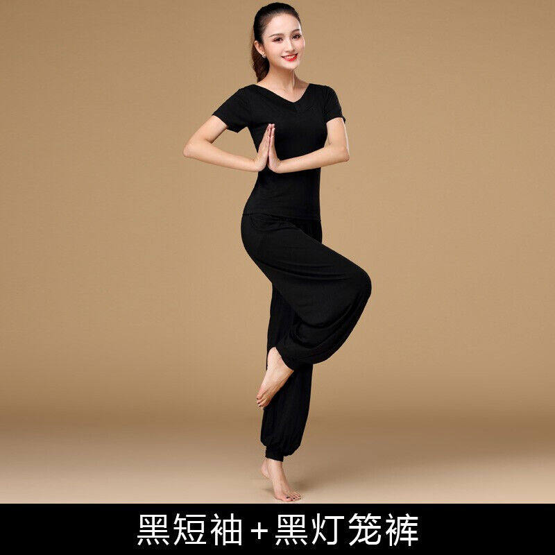 广场舞服装新款套装女夏装跳舞衣服形体练功服拉丁舞服舞蹈服短袖