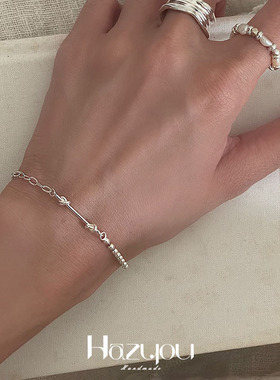 女925纯银打结小众设计手链