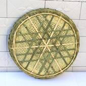 制品用圆簸箕 手工竹编竹制品竹干货 有孔家17719711无匾孔竹筛子