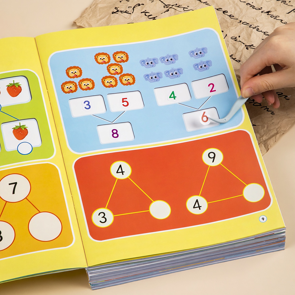 幼小衔接启蒙贴纸1000例识字贴纸数学启蒙拼音贴纸书反复粘贴贴纸