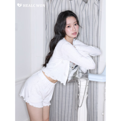 healcwon原创甜美烫钻睡衣套装