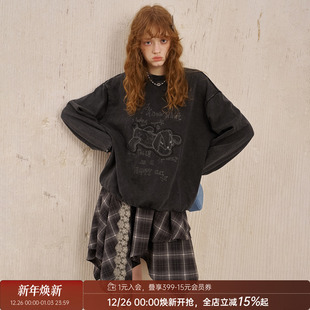 针织开衫 DIDDIMODA小狗印花卫衣 小狗贴布卫衣