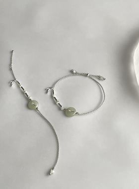 原创国风平安扣竹报平安闺蜜送礼手链DIY编绳【作品：竹报平安】