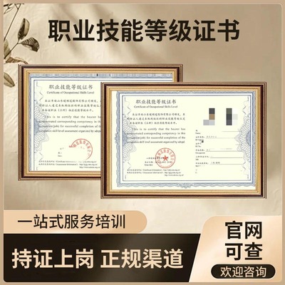 人社部职业技能等级证一二级高级技师证中高级电工焊工钳工网课程