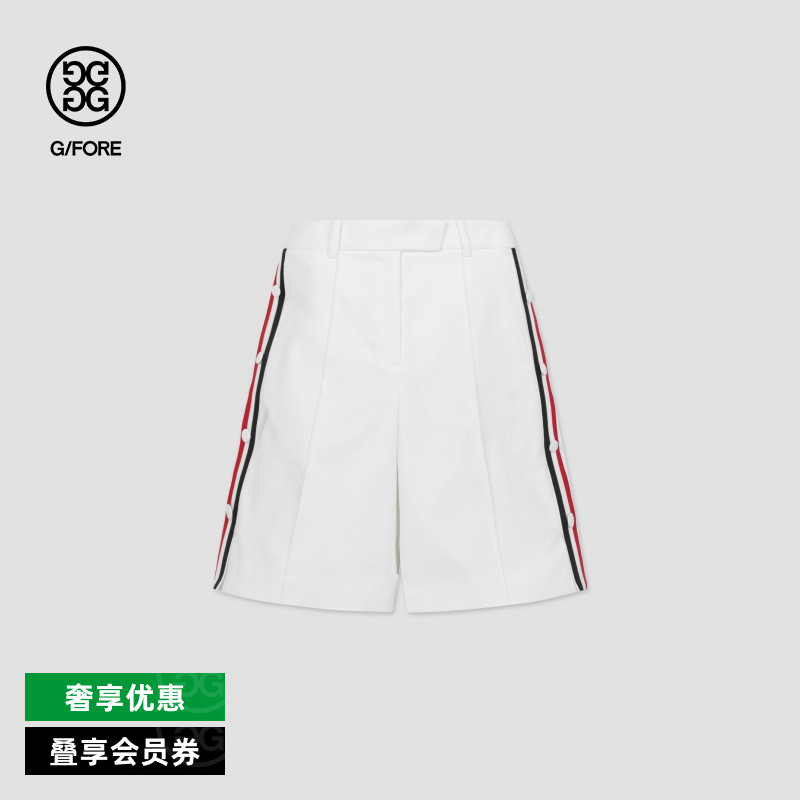 G/FORE拼色条纹短裤五分裤