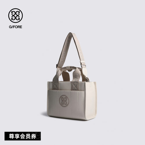 G/FORE吉福官方早秋新品LEATHER SQUARE BAG女士托特包衣物包