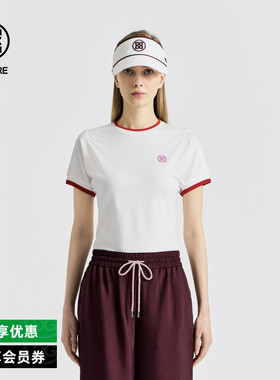 G/FORE吉福官方春夏新品女士高尔夫服装CREWNECK ROUND短袖T恤