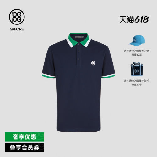 G/FORE吉福官方男士高尔夫服装G/HIGH POLO针织短袖POLO