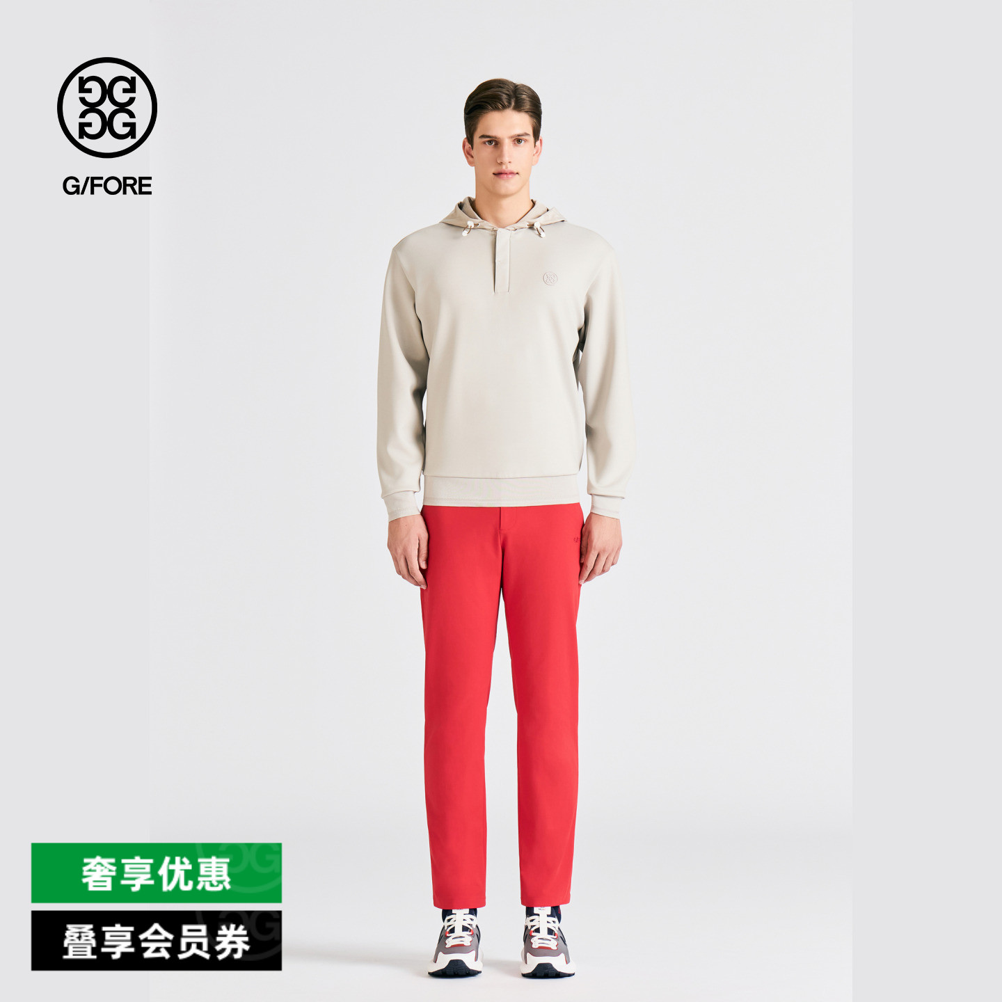 G/FORE吉福官方男士高尔夫服装COLOURED PANTS修身长裤