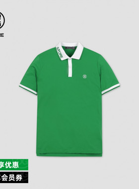 G/FORE吉福官方LOGO印花高尔夫男士短袖TECH PIQUE POLO衫