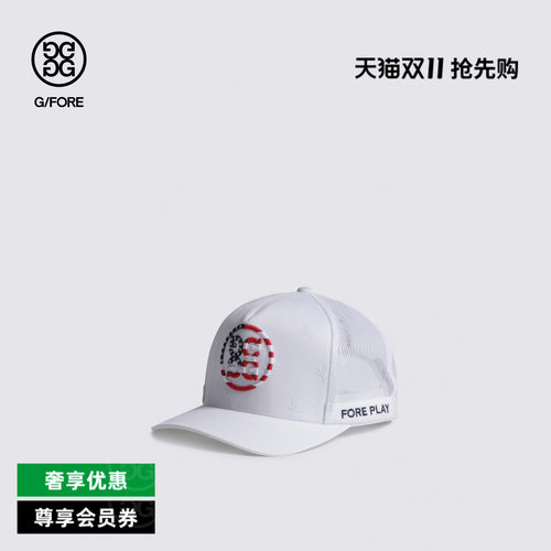 G/FORE吉福官方STARS AND STRIPES TRUCKER男士鸭舌帽