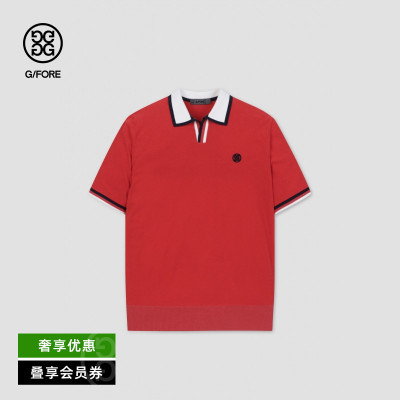 G/FORE复古印花短袖POLO衫
