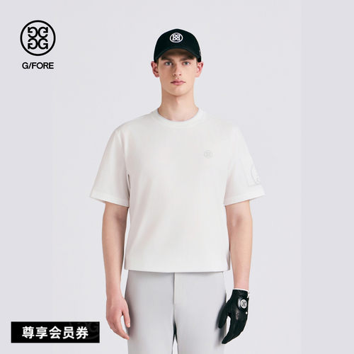 G/FORE吉福官方春夏新品男士高尔夫服装HYBRID ROUND短袖T恤衫