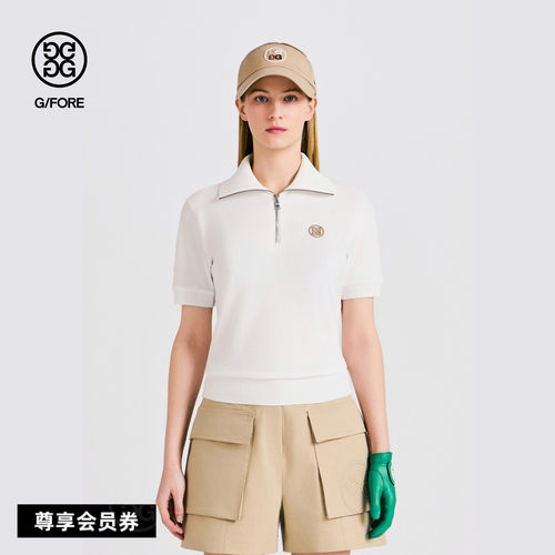 G/FORE吉福官方春夏新品女士高尔夫服装PIQUÉ POLO针织衫