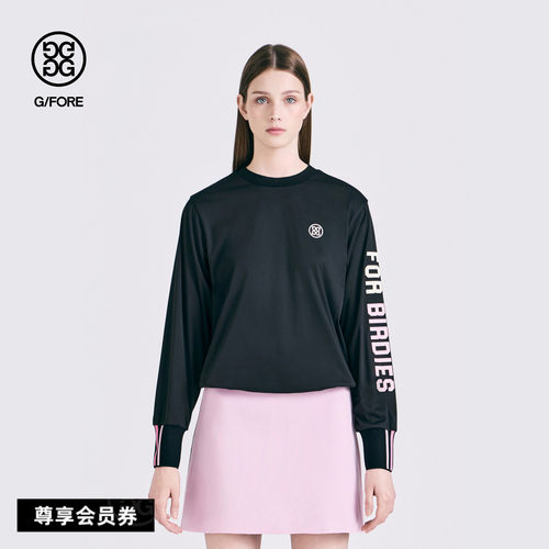 G/FORE吉福官方早秋新品女士高尔夫服装WOVEN PULLOVER圆领套头衫