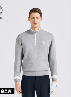 G/FORE吉福官方早春新品男士高尔夫服装ZIP PULLOVER套头衫