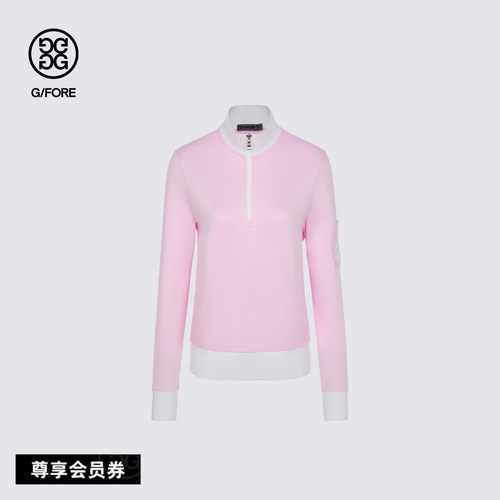 G/FORE吉福官方女士高尔夫服装HALFZIP T-SHIRT套头衫