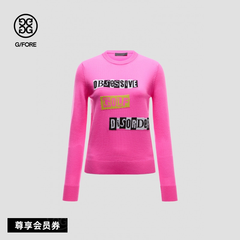 G/FORE吉福官方早春新品女士高尔夫服装SWEATER套头衫