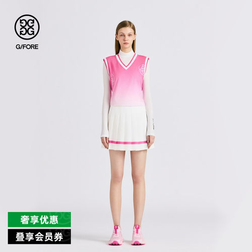 G/FORE吉福官方女士高尔夫服装V NECK VEST背心