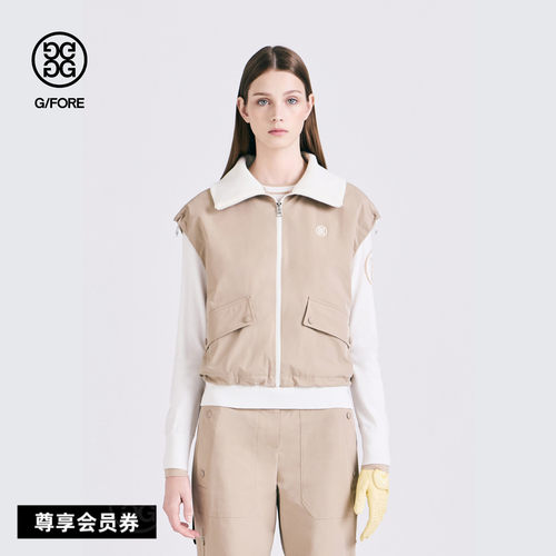 G/FORE吉福官方早秋新品女士高尔夫服装FULL ZIP VEST拉链马甲