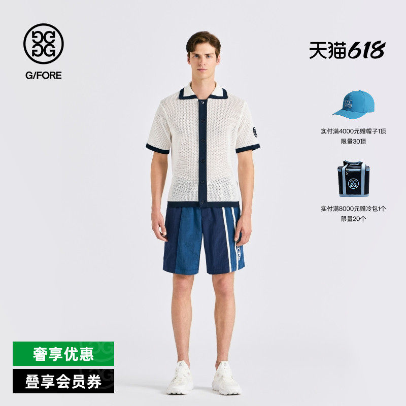 G/FORE吉福官方春夏男士高尔夫服装KNIT SHIRT针织衫