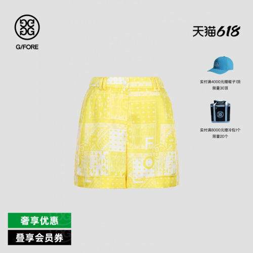 G/FORE吉福官方春夏女士高尔夫服装SILKY SHORTS短裤