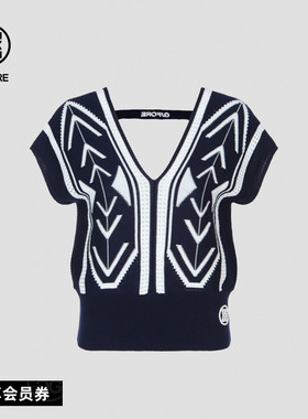 G/FORE吉福官方春夏新品女士高尔夫服装VNECK VEST毛衣