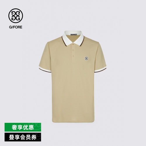 G/FORE吉福官方男士高尔夫服装SOLID PIQUE短袖POLO衫