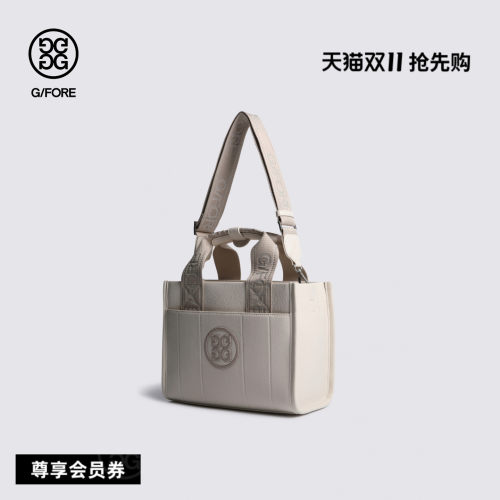 G/FORE吉福官方早秋新品LEATHER SQUARE BAG女士托特包衣物包