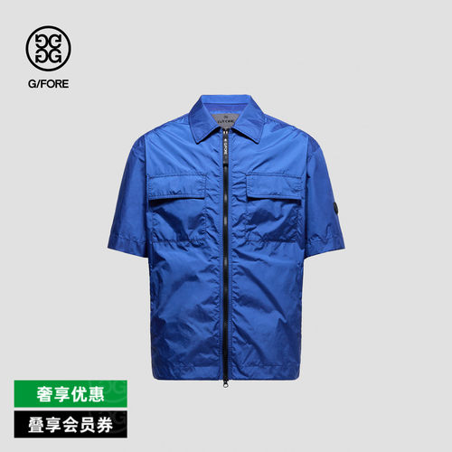 G/FORE吉福官方春夏男士高尔夫服装SET-UP SHIRKET半袖夹克