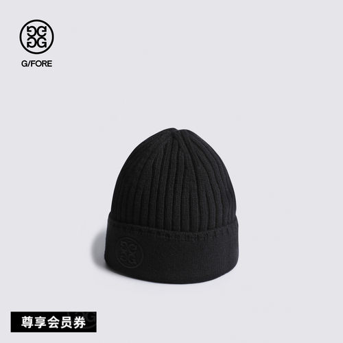 G/FORE吉福官方秋冬EMBOSSED BEANIE毛线帽