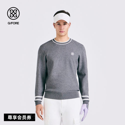G/FORE吉福官方早秋新品男士高尔夫服装CREWNECK SWEATER圆领毛衣