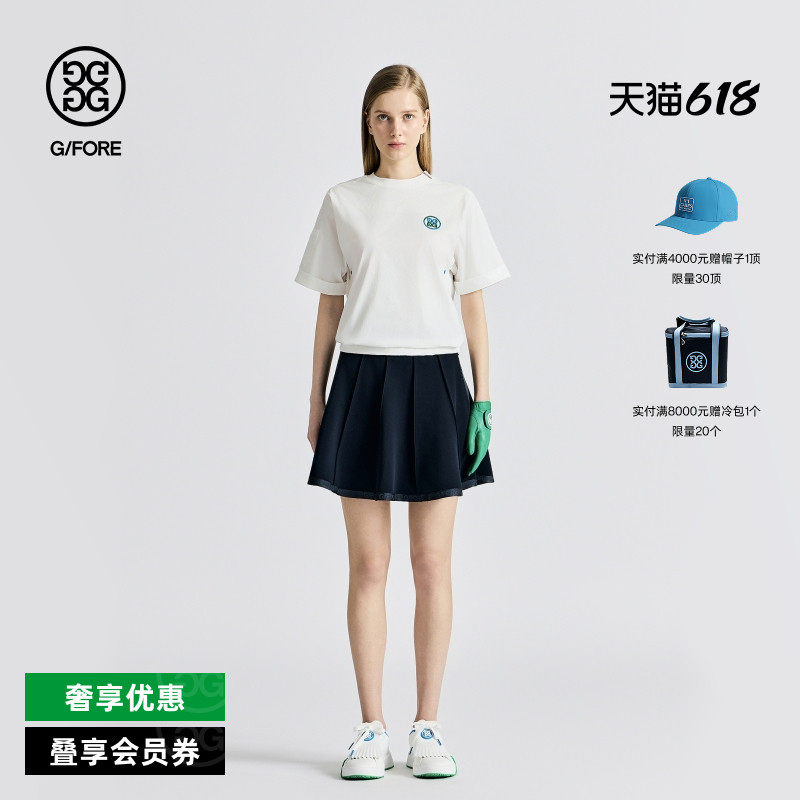G/FORE吉福官方春夏女士高尔夫服装PULLOVER短袖T恤