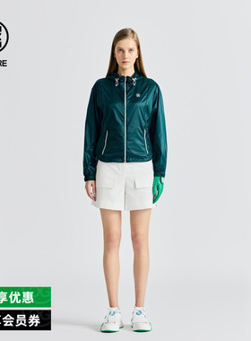 G/FORE吉福官方春夏新品女士高尔夫服装GLOSSY连帽夹克外套