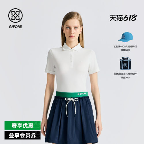 G/FORE吉福官方春夏女士高尔夫服装ESSENTIAL短袖POLO衫