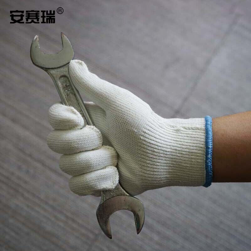 推荐Anseri cotton yarn gloves, construction site workshop wa