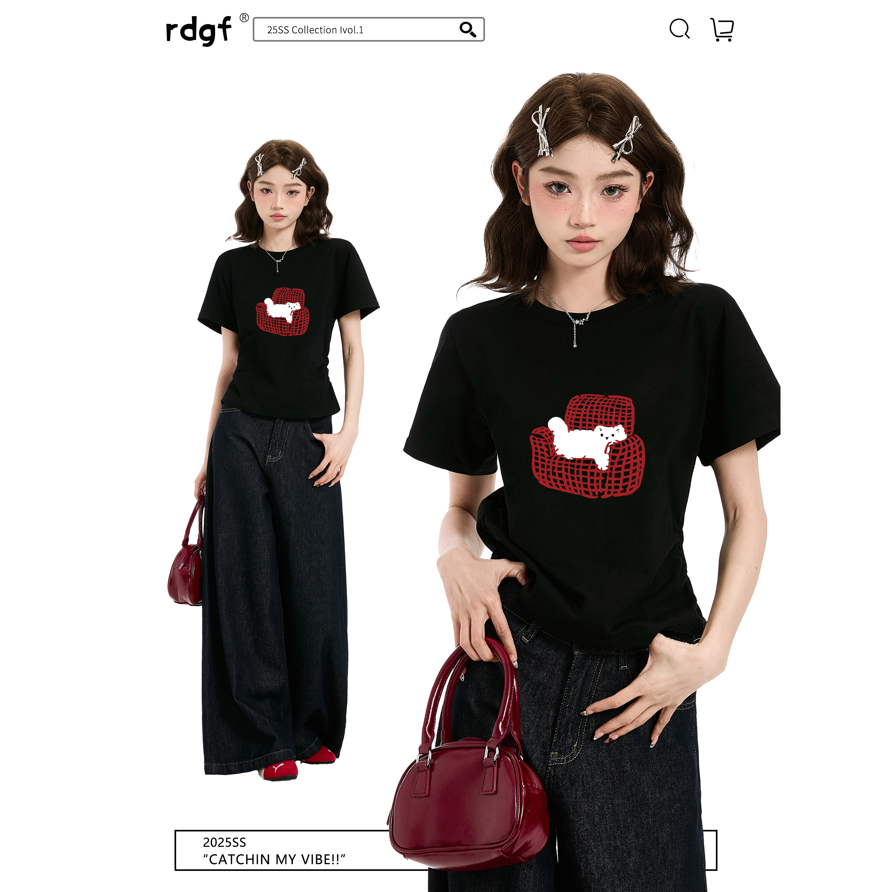 黑色正肩短款短袖t恤女夏季