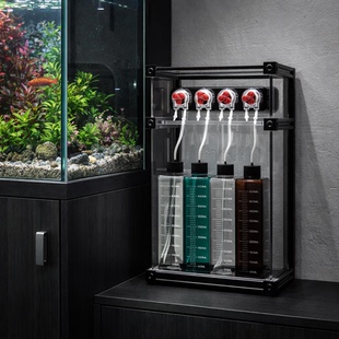 水族滴定泵收纳架铝型材亚克力收纳箱理线管路设计适配魔点卡摩尔