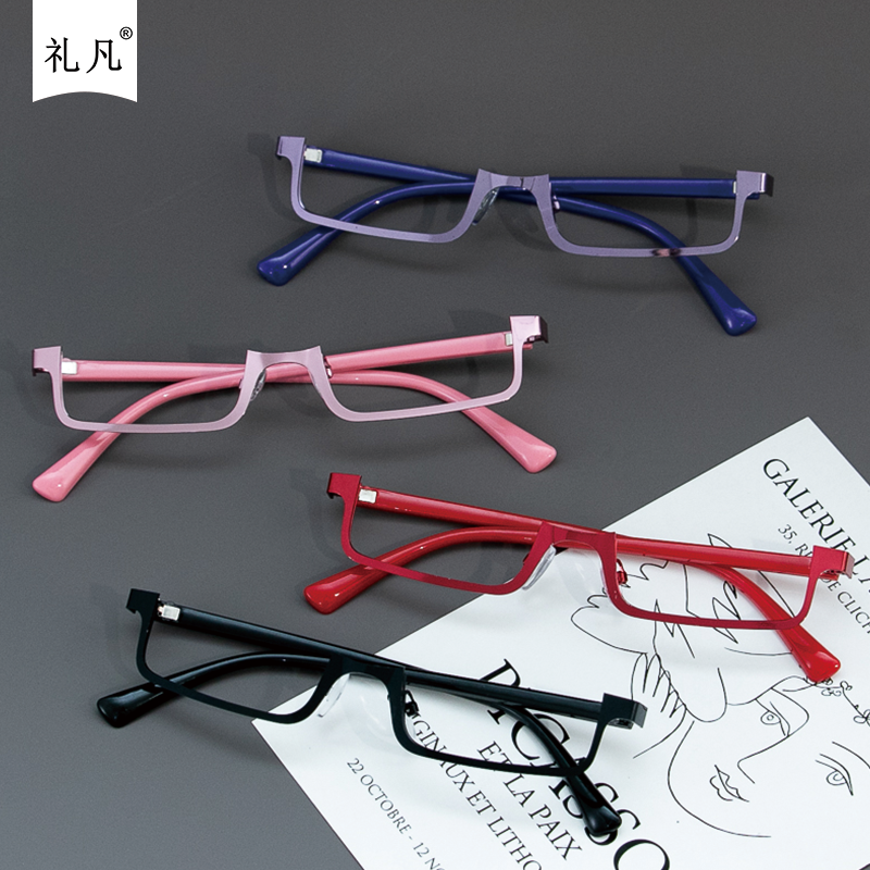 咒术回战COS道具紫色下半框眼镜框禅院真希学姐同款装备四色可选