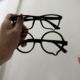 装 泪滴圆框眼镜框女款 流泪二次元 饰y2k显脸小百搭镜框哭哭眼镜框