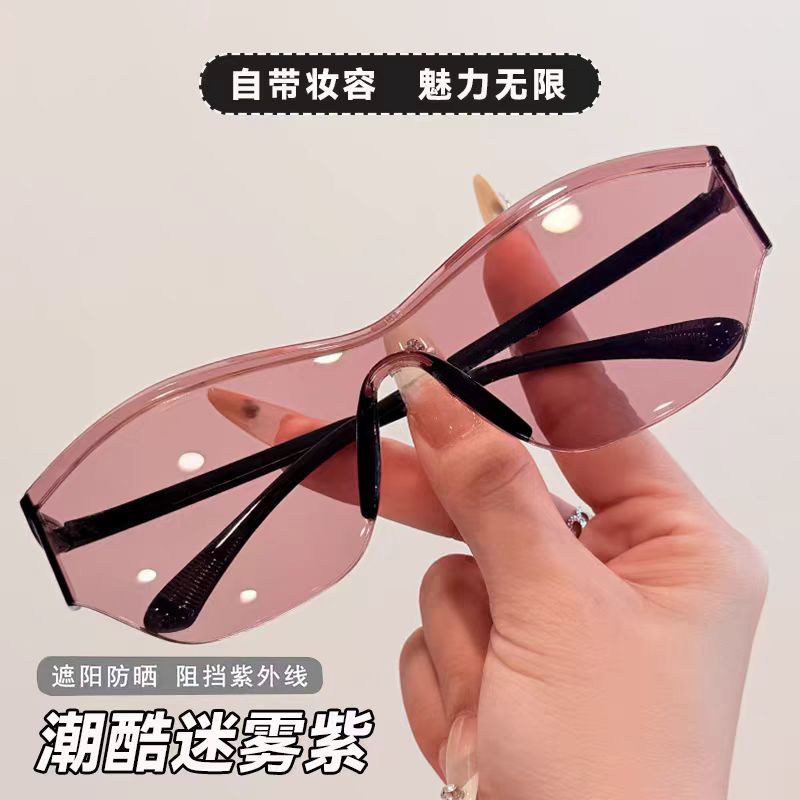 时尚百搭墨镜女遮阳防紫外线太阳镜猫眼百搭瘦脸大框眼镜