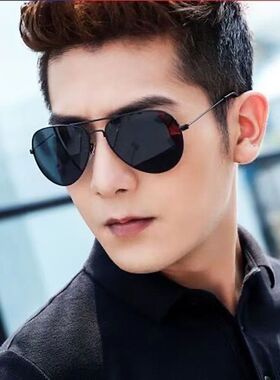 太阳镜开车专用驾驶偏光无框墨镜