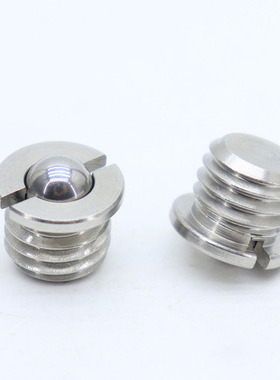 定位珠法兰型ZAK51/52/55-M5/M6/M8/M10不锈钢球头螺纹柱塞碰珠