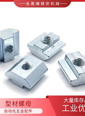 LNSN6/8/10-20/30/40/45-3/4/5/6/8-100P滑块螺母 欧标铝型材专用