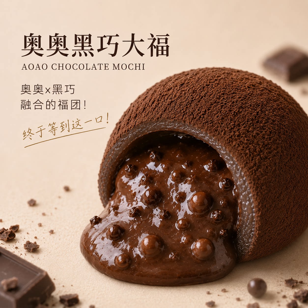 Uplanet青青星球巧克力奥奥黑巧大福软糯下午茶糕点传统零食口感图片