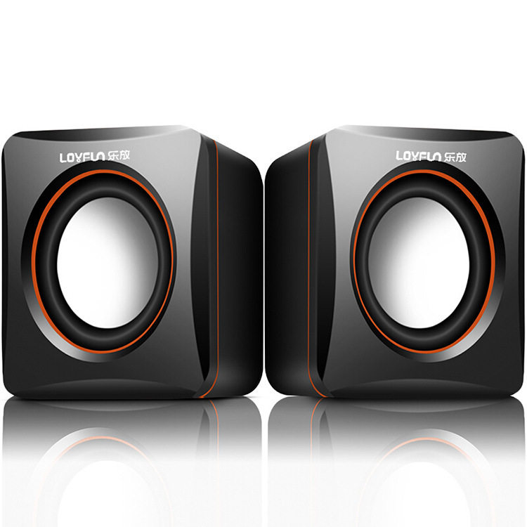 乐放LF-701USB有线办公小音箱 蓝悦S09笔记本台式电脑音响