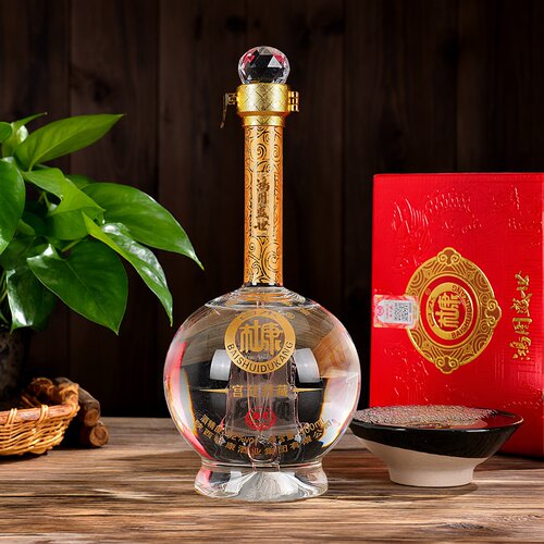 白水杜康鸿图盛世宫廷封藏浓香型52度白酒500ml*6瓶一帆风顺礼盒